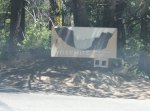 Park sign for Yosemite National Park